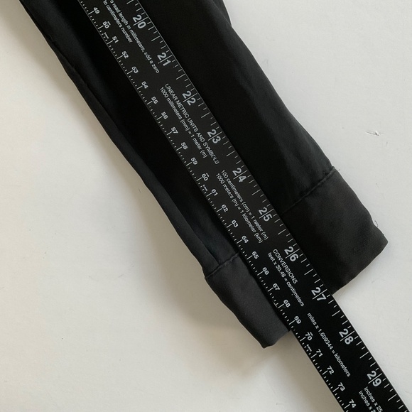 Chelsea Flower 100% Silk Button Up Blouse XS Black Open Back Sexy Night Out Y2K - Picture 8 of 13